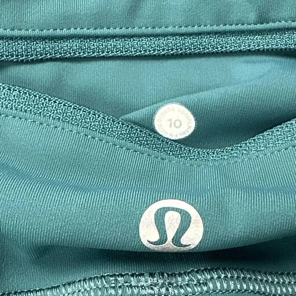 Lululemon Women Speed Wunder MR Crop Tight 23” LW6BLFS DPCV Teal Blue Size 10 - Picture 13 of 13